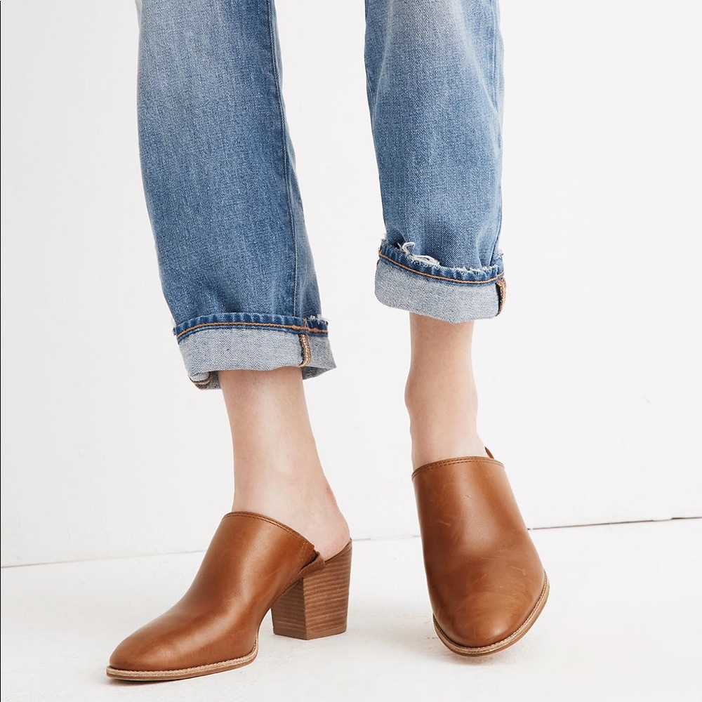 Madewell Harper Mule English Saddle Size 8 Women’s